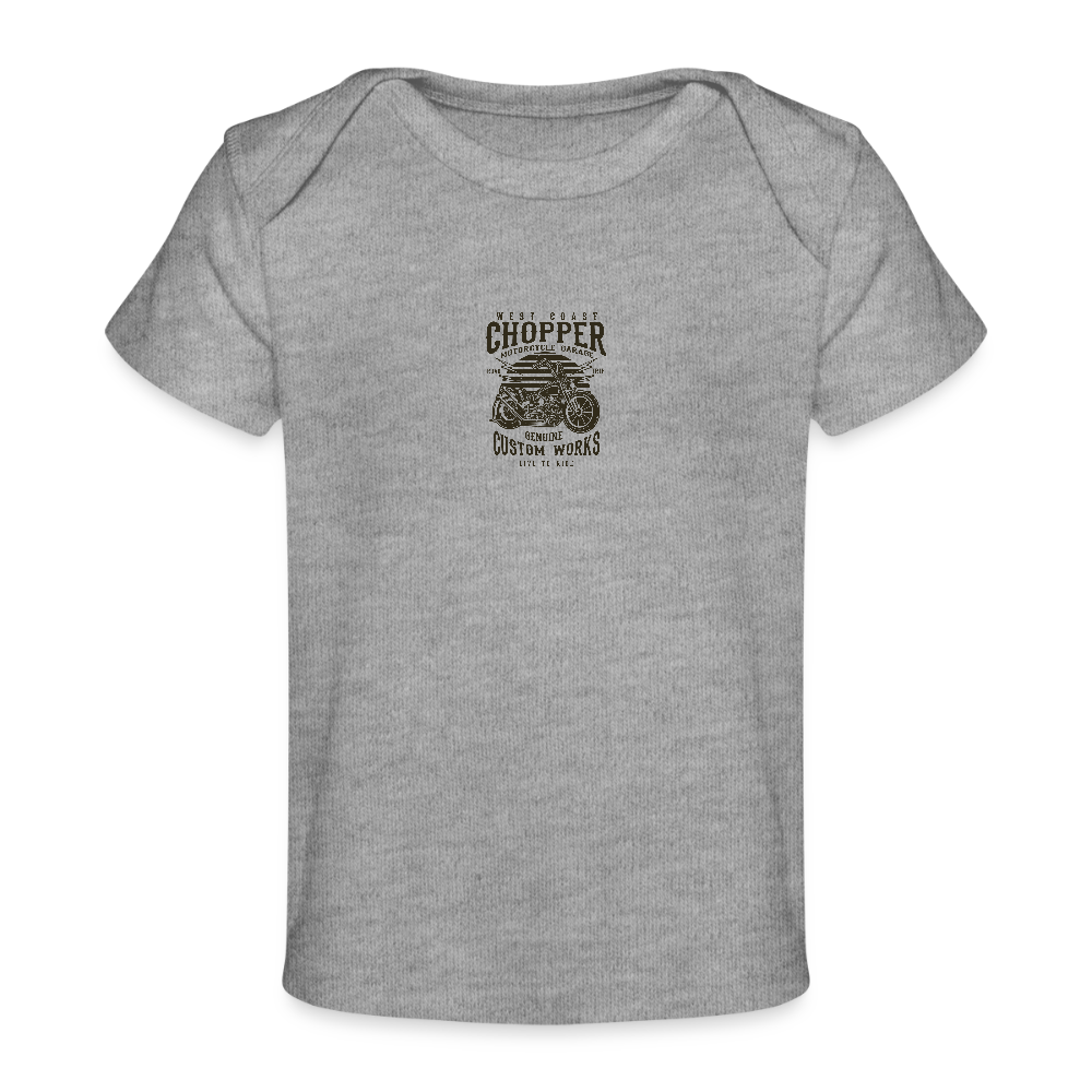 Baby bio-T-shirt - grijs gemêleerd