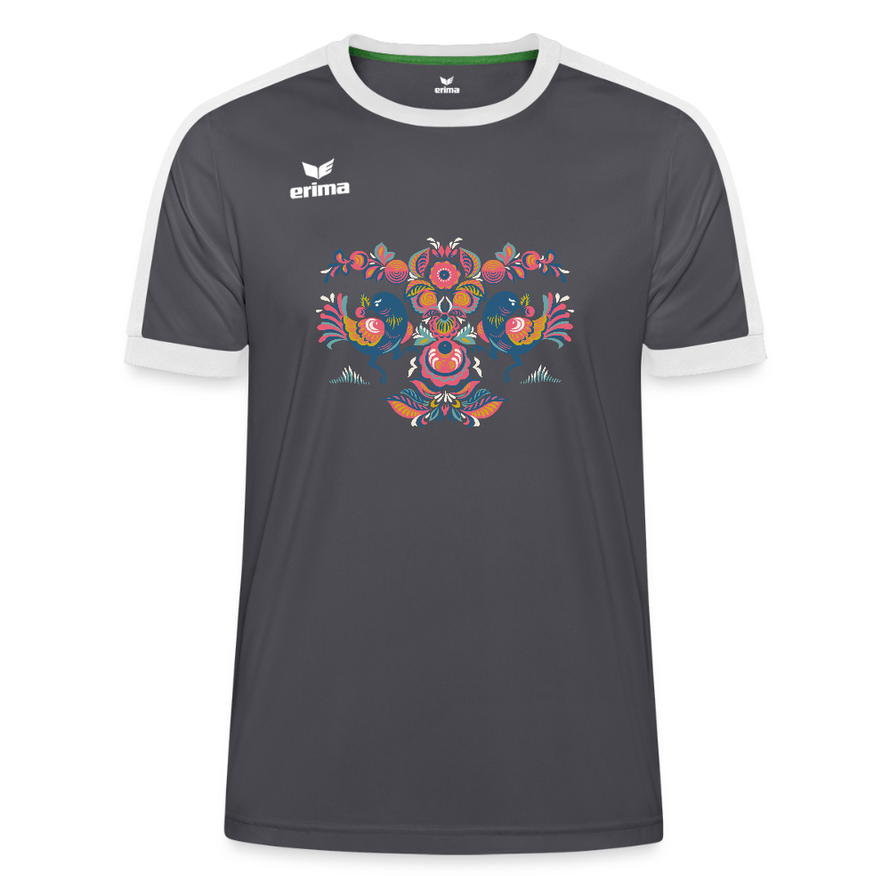 Erima Uniseks Retro Star shirt - grijs/wit