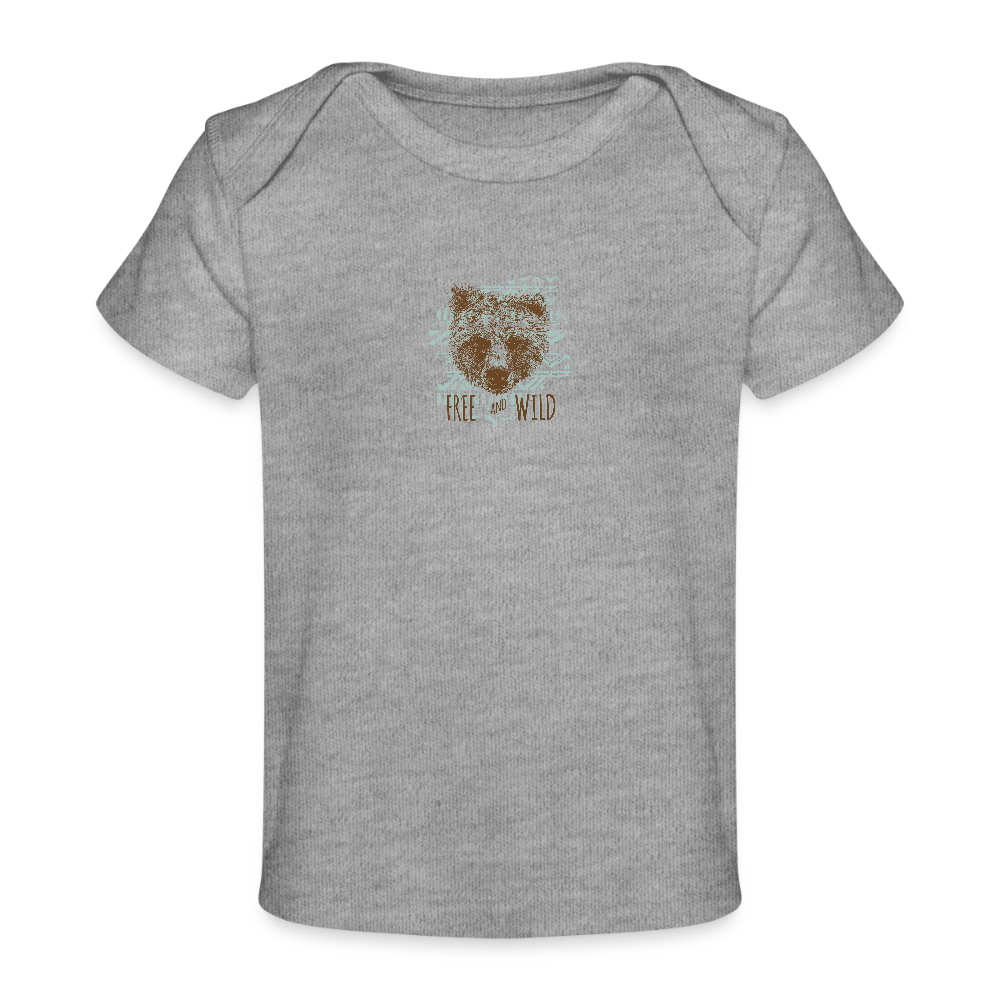Baby bio-T-shirt - grijs gemêleerd