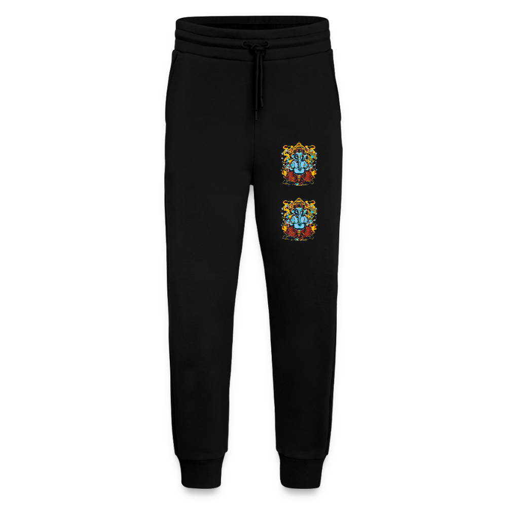 Organic relaxed joggingbroek made in EU - SOLID BLACK