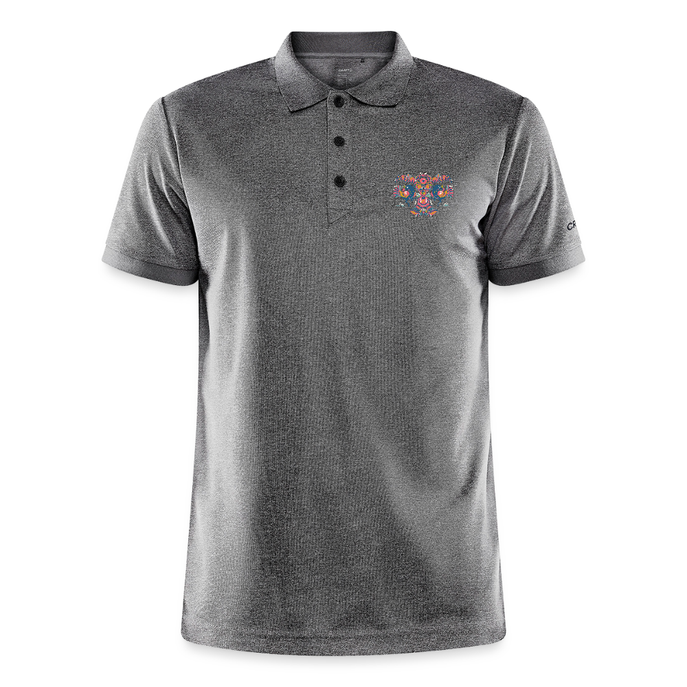 CRAFT Core Unify polo - donkergrijs gemêleerd