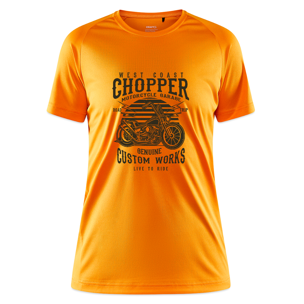 CRAFT Core Unify vrouwen training-T-shirt - licht oranje