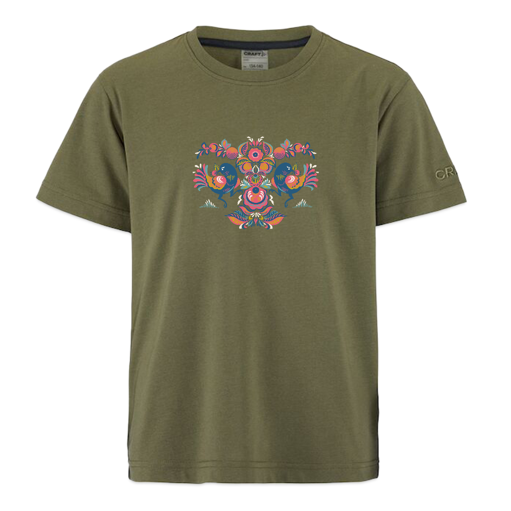 CRAFT Community 2.0 tieners T-shirt - mosgroen