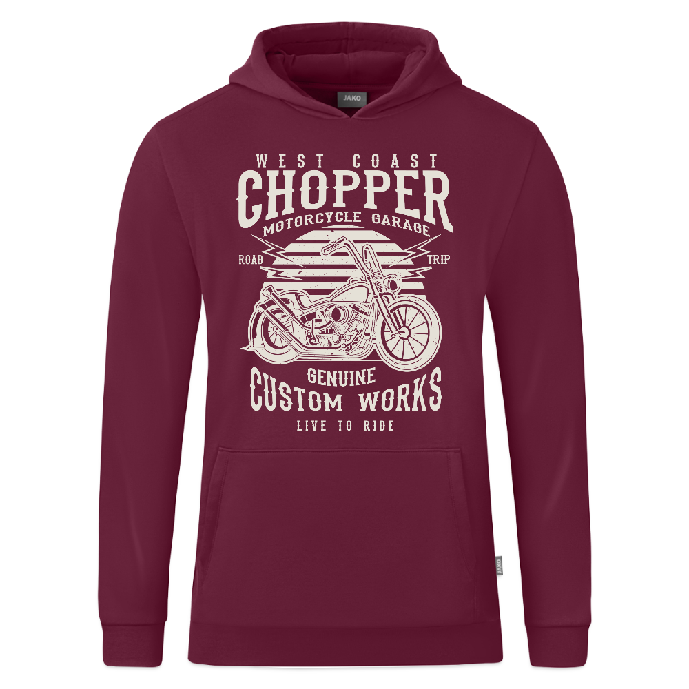 JAKO Kinderhoodie Organic - wijnrood