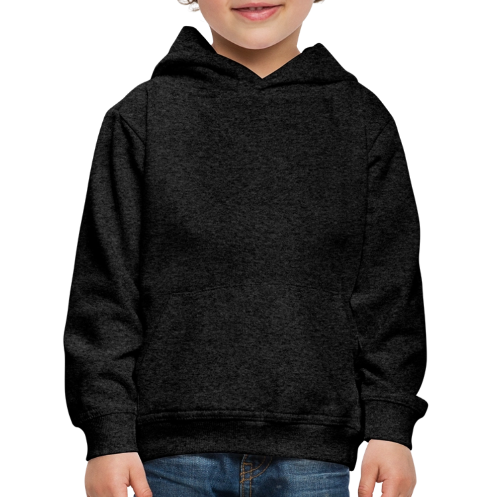 Kinderen trui Premium met capuchon - houtskool