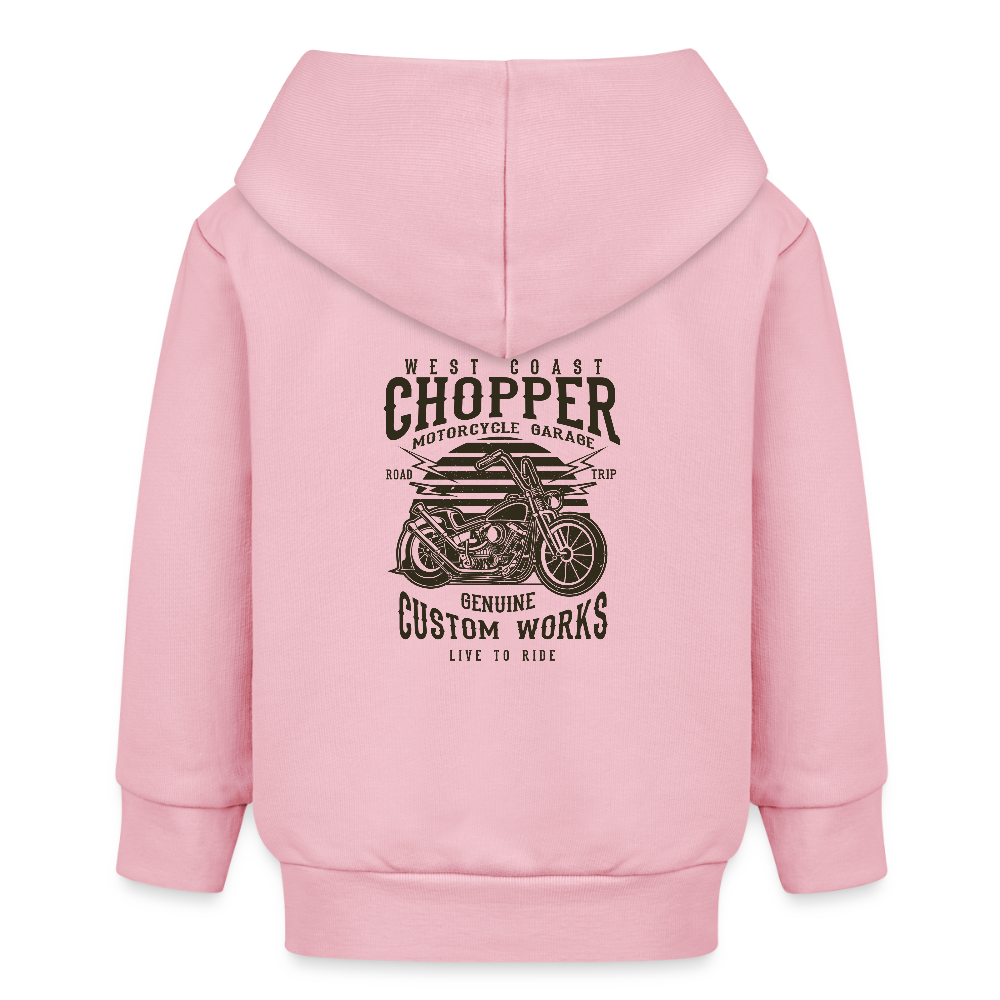 Stanley/Stella Bio zip-hoodie BABY CONNECTOR - lichtroze