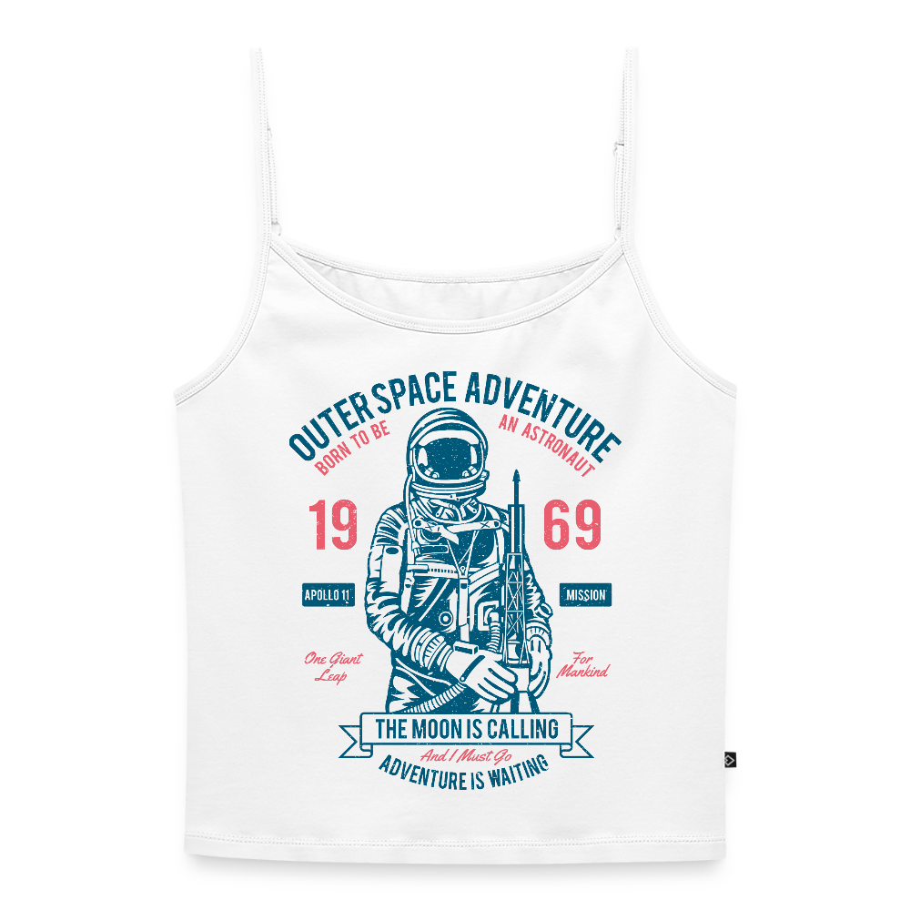 Vrouwen spaghetti-tanktop - wit