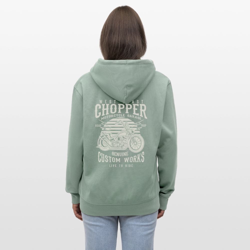 Stanley/Stella Uniseks bio-ziphoodie CULTIVATOR - licht grijsgroen