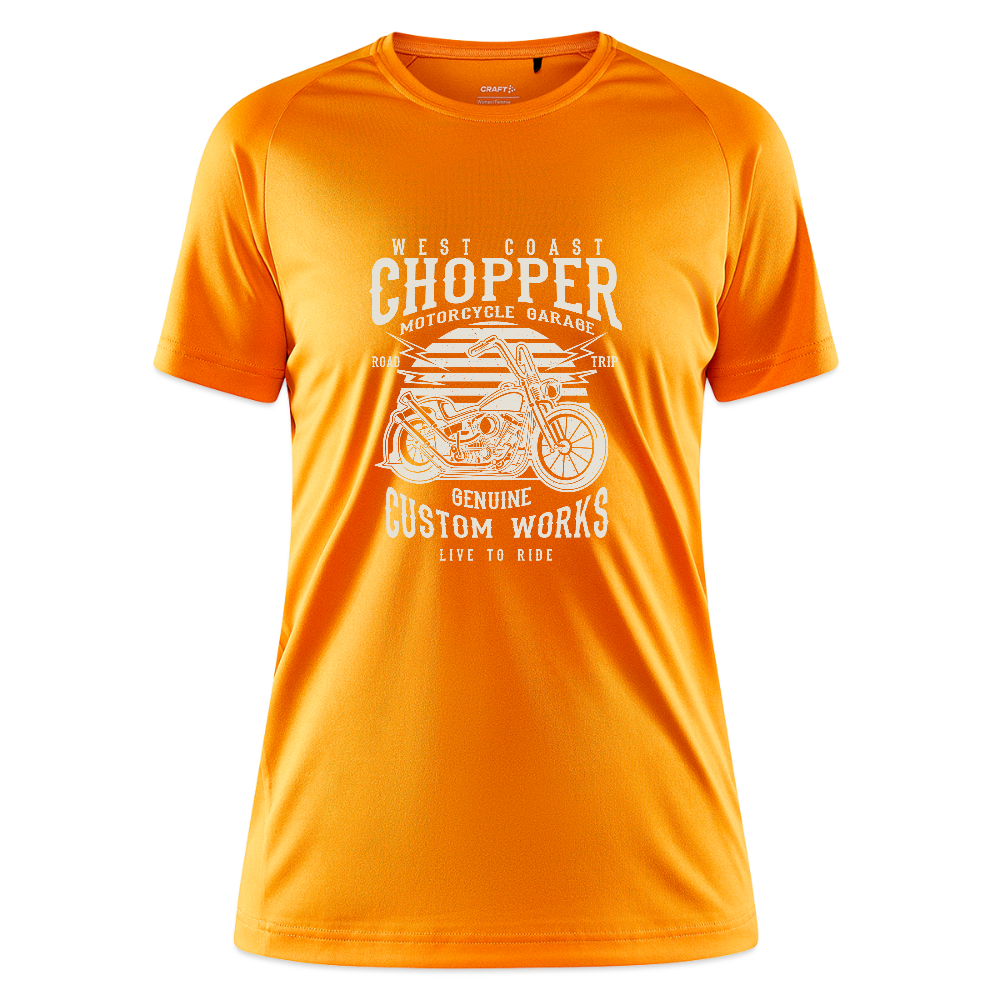 CRAFT Core Unify vrouwen training-T-shirt - licht oranje