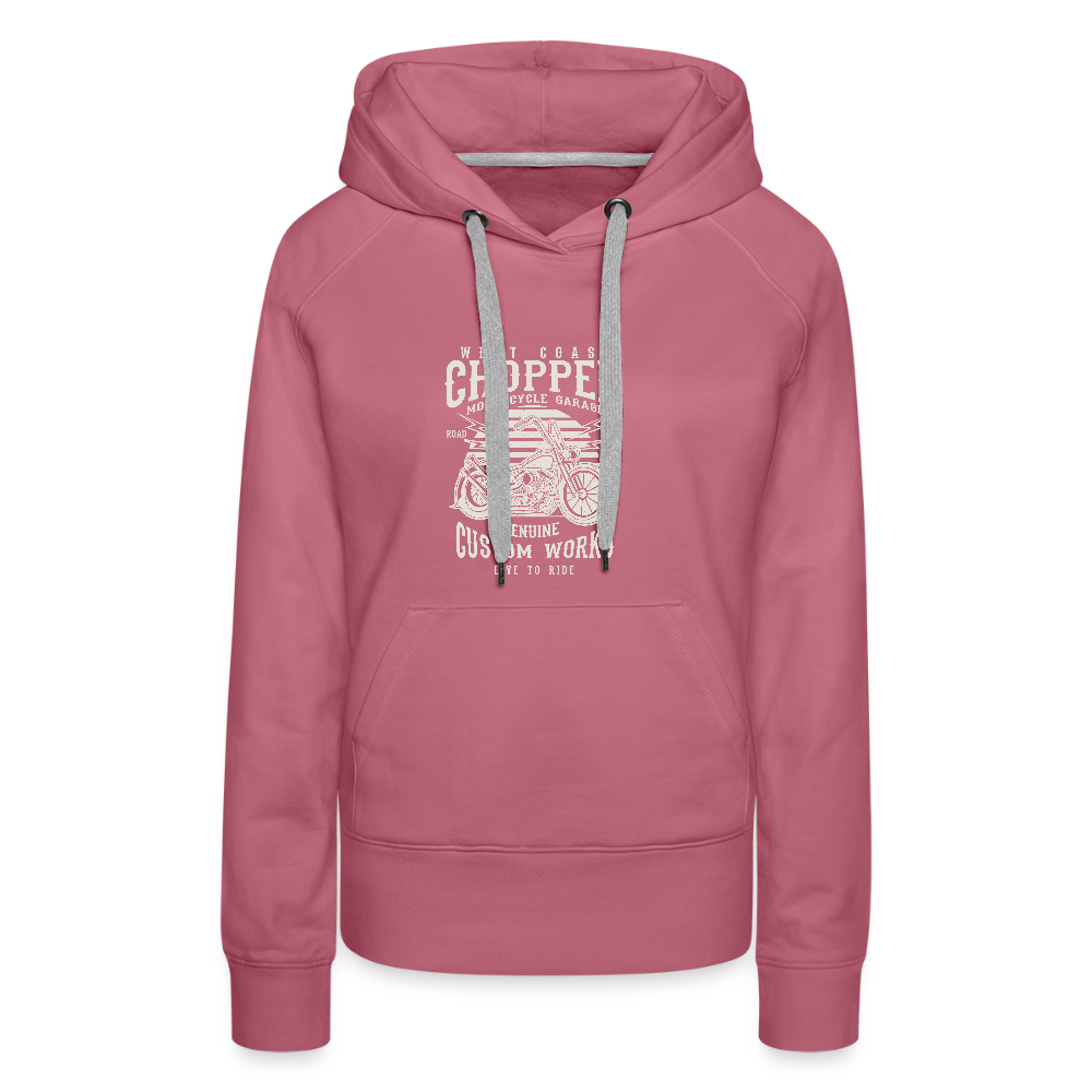 Vrouwen Premium hoodie - malve