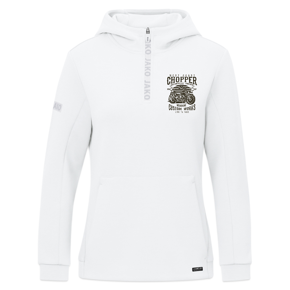 JAKO Vrouwen ziphoodie Pro Casual - wit