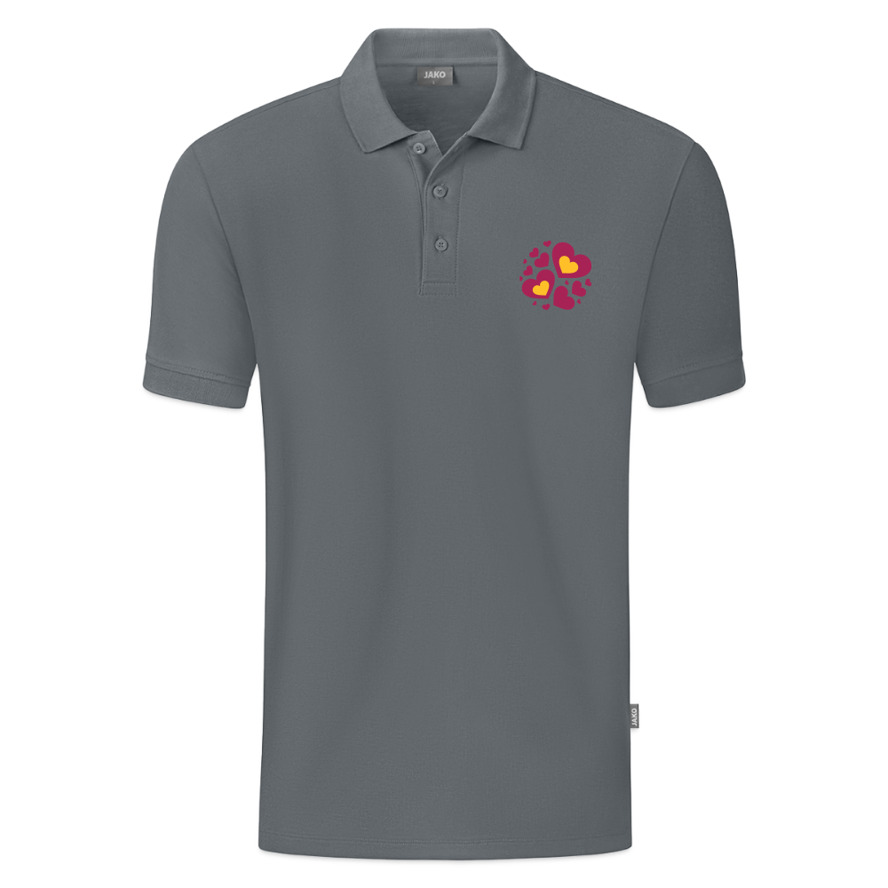 JAKO Mannen Polo Organic - grijs
