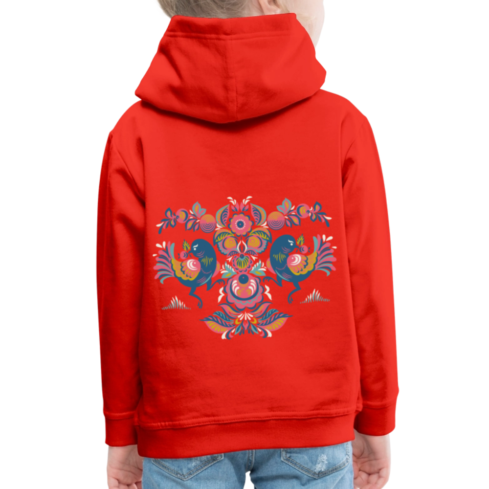 Kinderen trui Premium met capuchon - rood