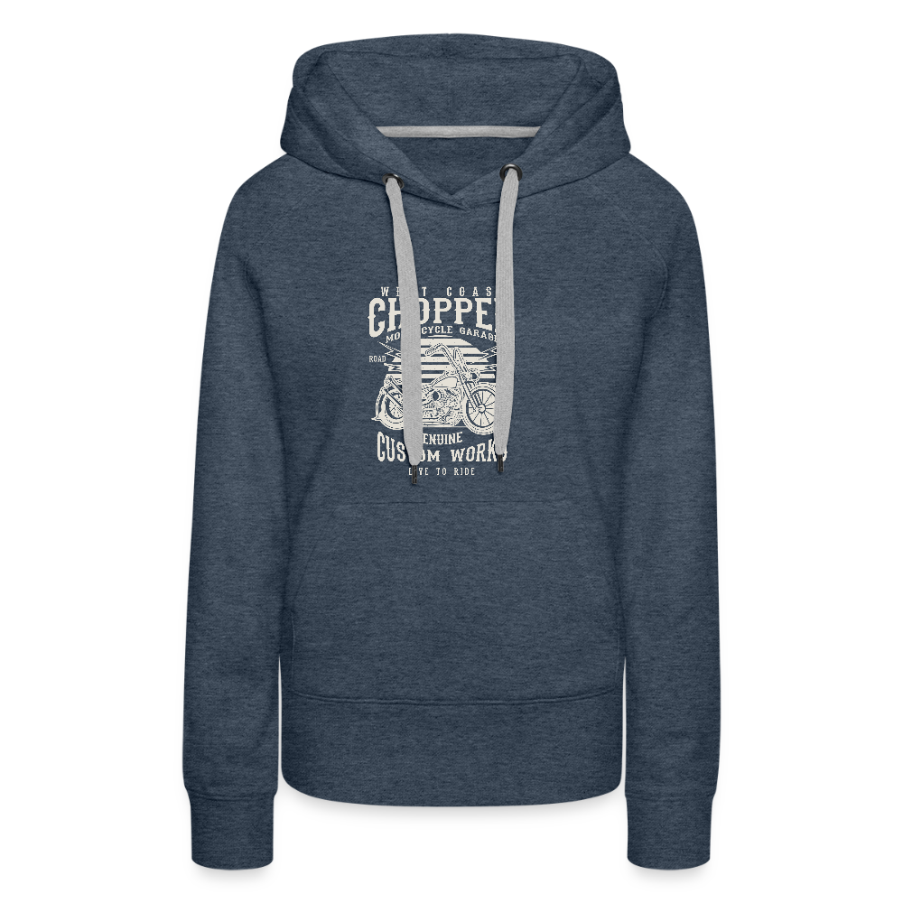 Vrouwen Premium hoodie - jeansblauw