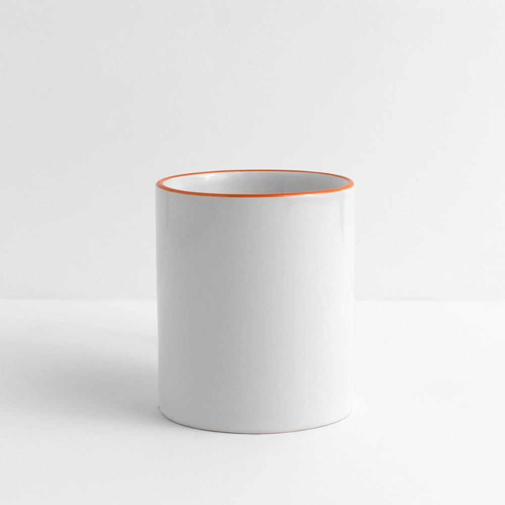 Panoramamok - wit/oranje