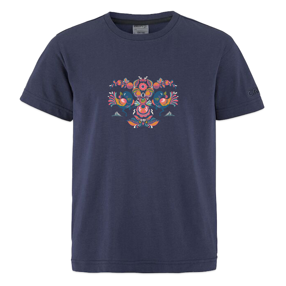 CRAFT Community 2.0 tieners T-shirt - dark navy