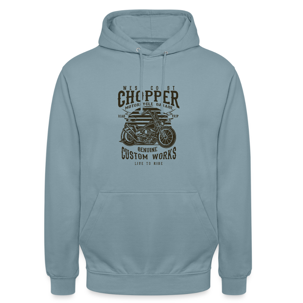Hoodie unisex - nevelblauw