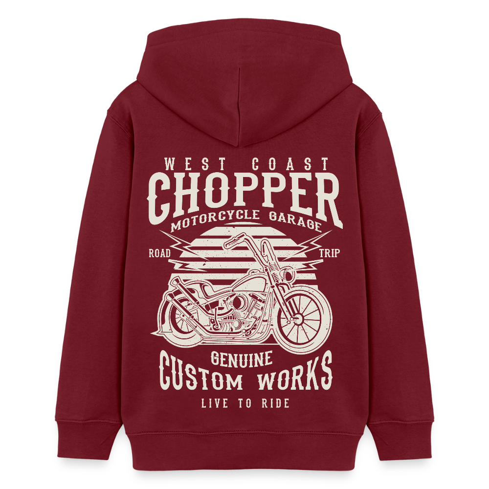 Stanley/Stella Tiener bio-hoodie Mini Cruiser - bourgognerood