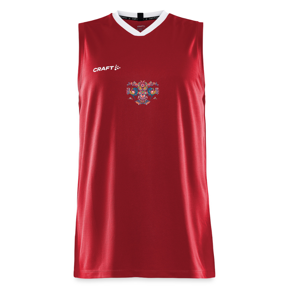 CRAFT Progress mannen basketbalshirt - donkerrood