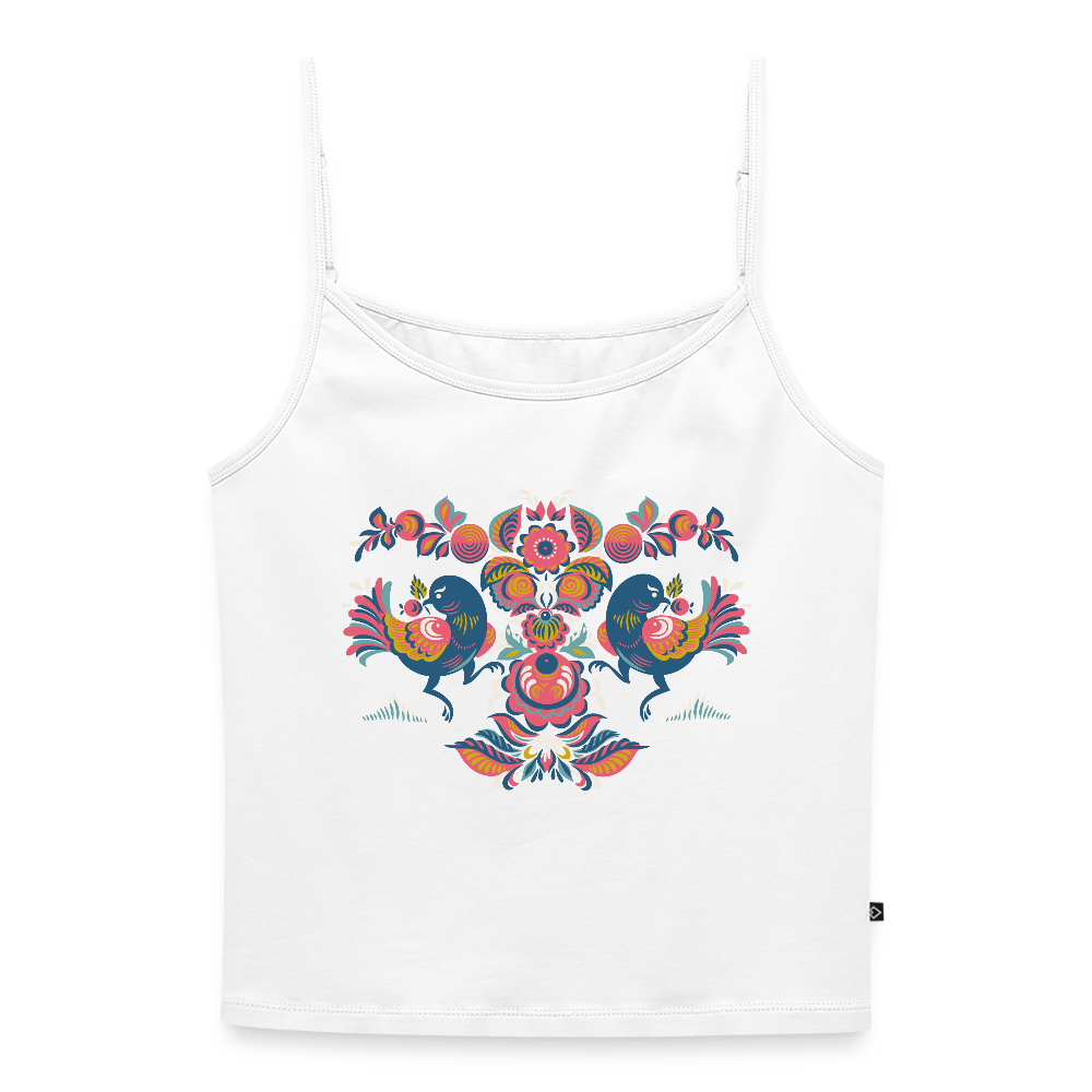 Vrouwen spaghetti-tanktop - wit