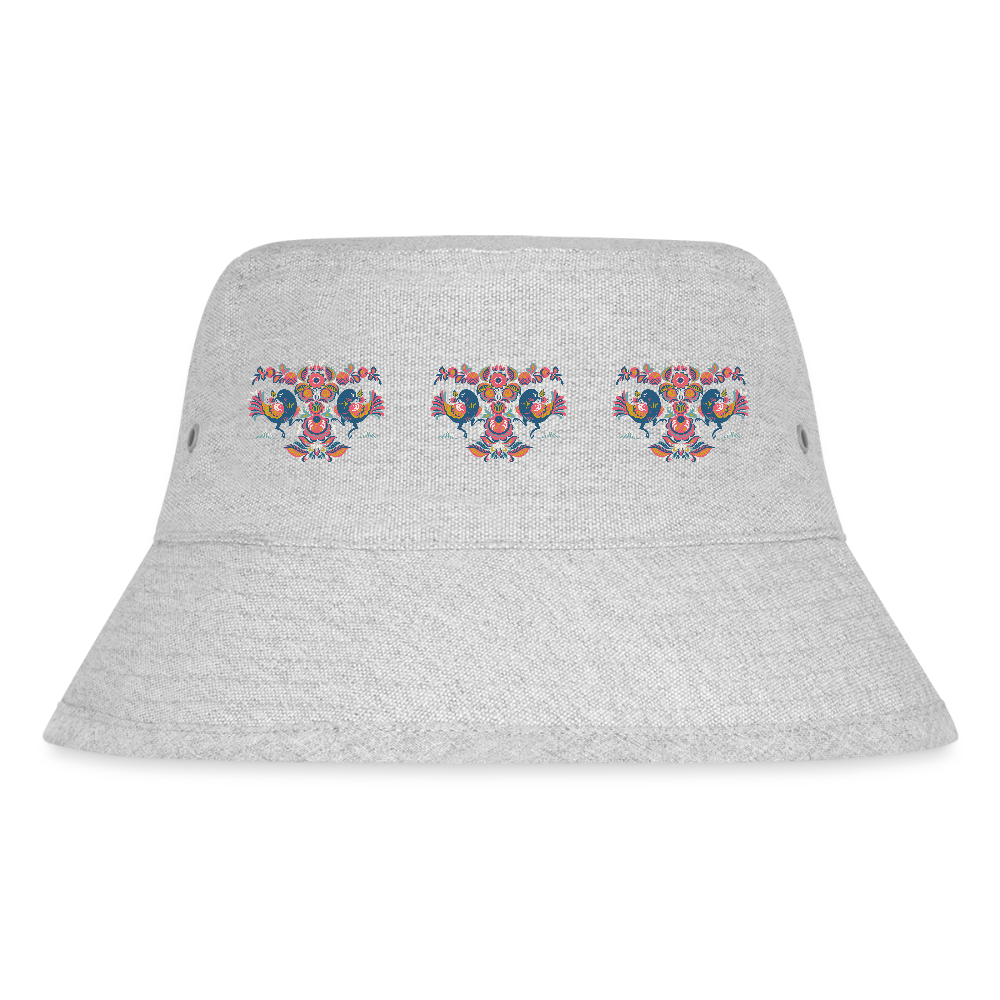 Stanley/Stella gerecyclede bucket hat - grijs gemêleerd