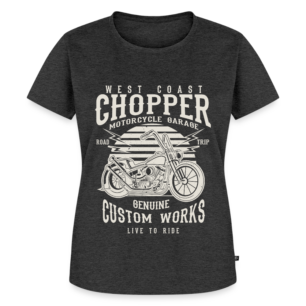 Vrouwen Premium T-shirt - antraciet gemêleerd