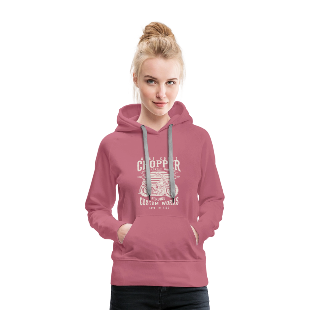 Vrouwen Premium hoodie - malve