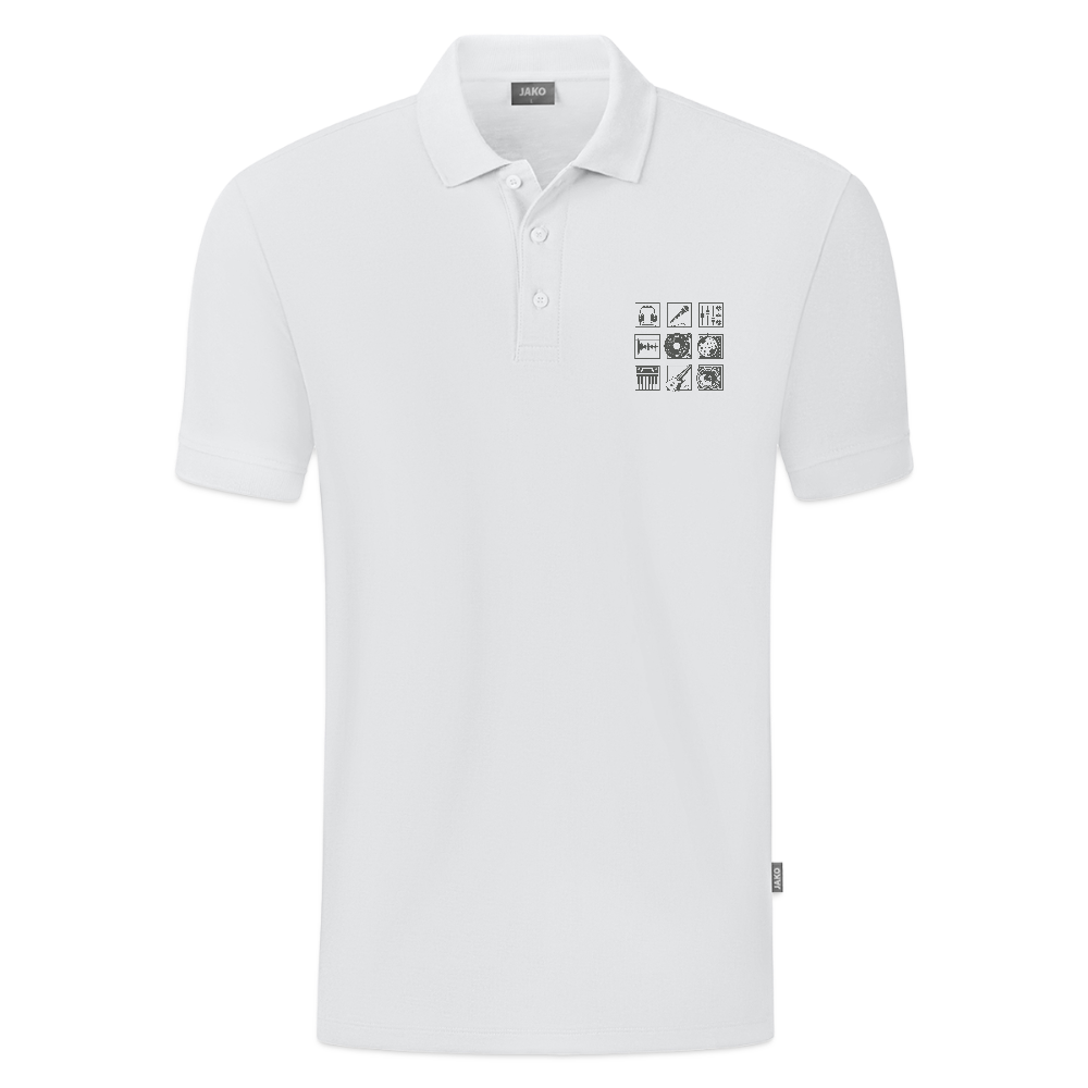 JAKO Mannen Polo Organic - wit