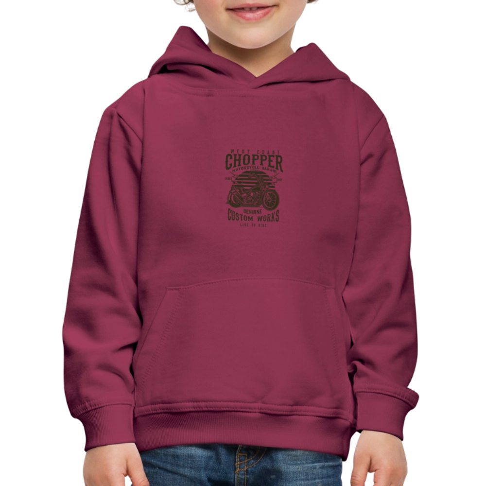 Kinderen trui Premium met capuchon - bordeaux