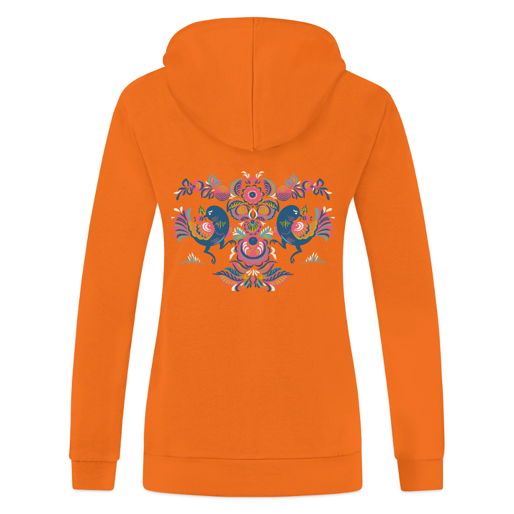 JAKO Vrouwen ziphoodie Organic - neonoranje