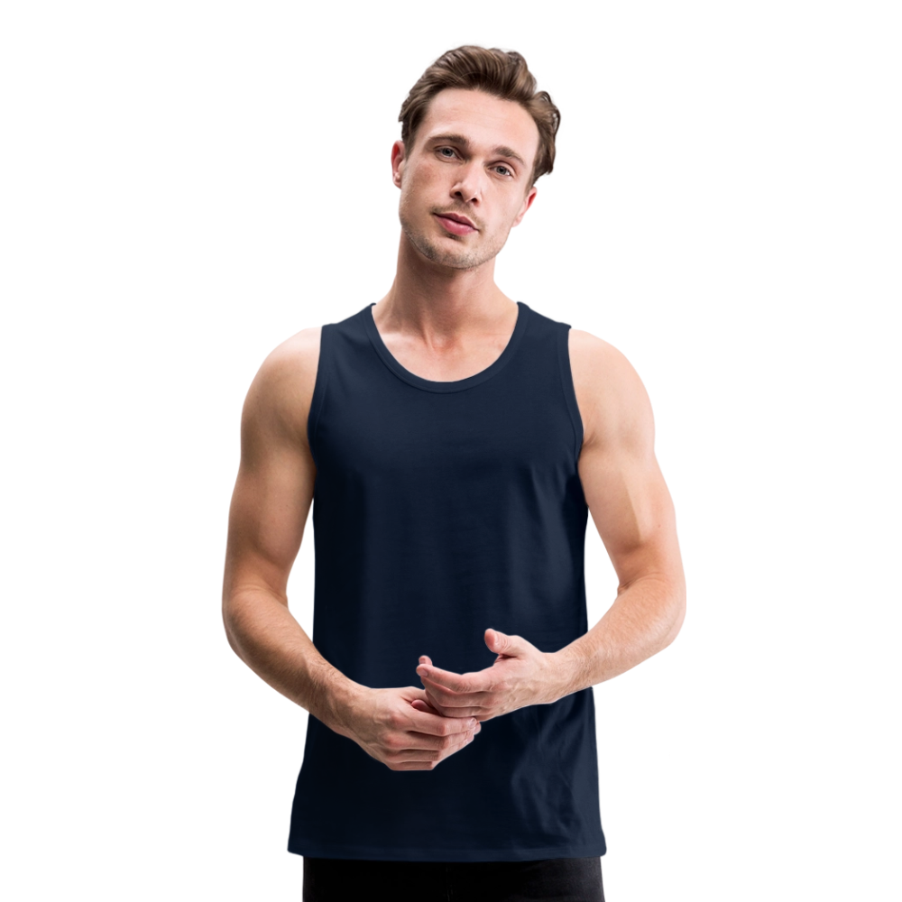 Mannen Premium tank top - navy