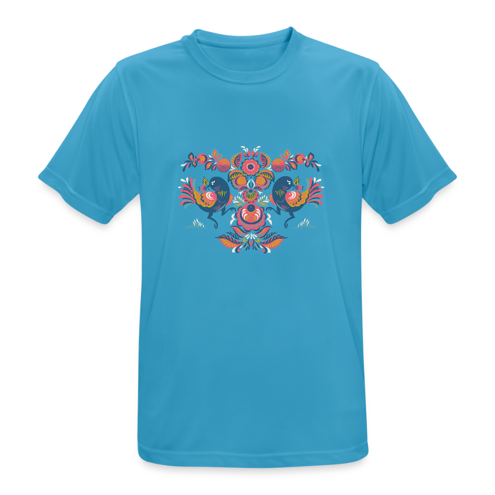 Mannen T-shirt ademend actief - saffierblauw