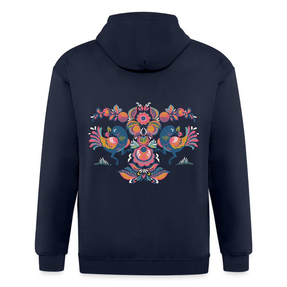 Mannenjack Heavyweight met capuchon - navy