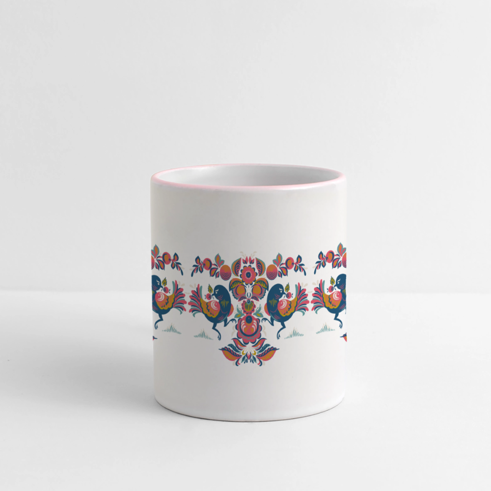 Panoramamok - wit/roze