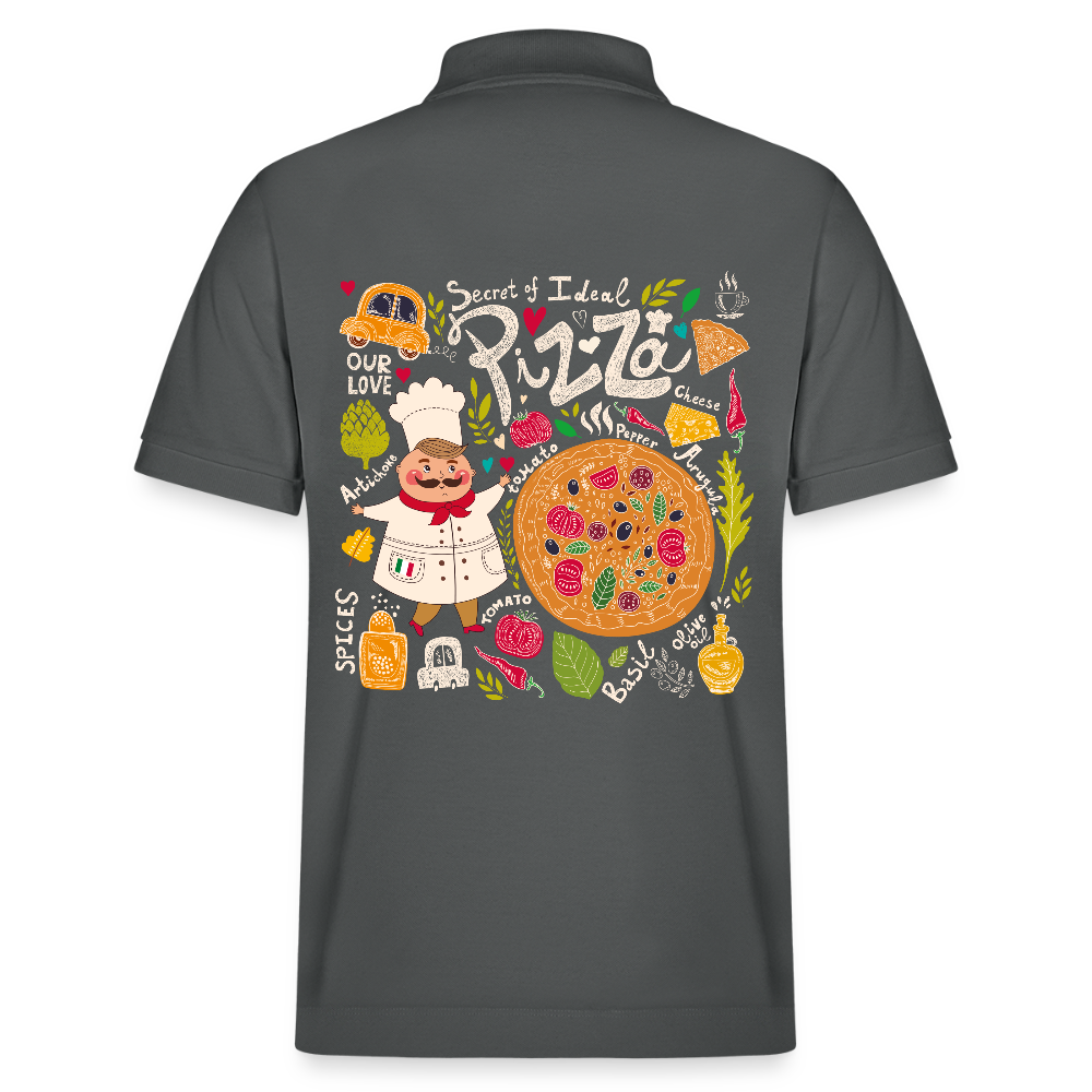 Stanley/Stella uniseks bio poloshirt PREPSTER - houtskool
