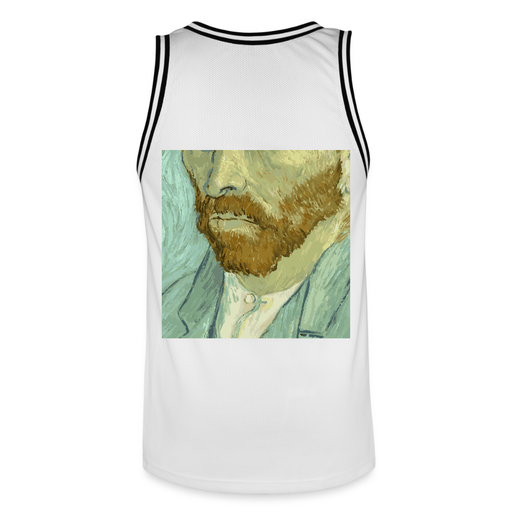 Mannen basketbal shirt - wit/zwart