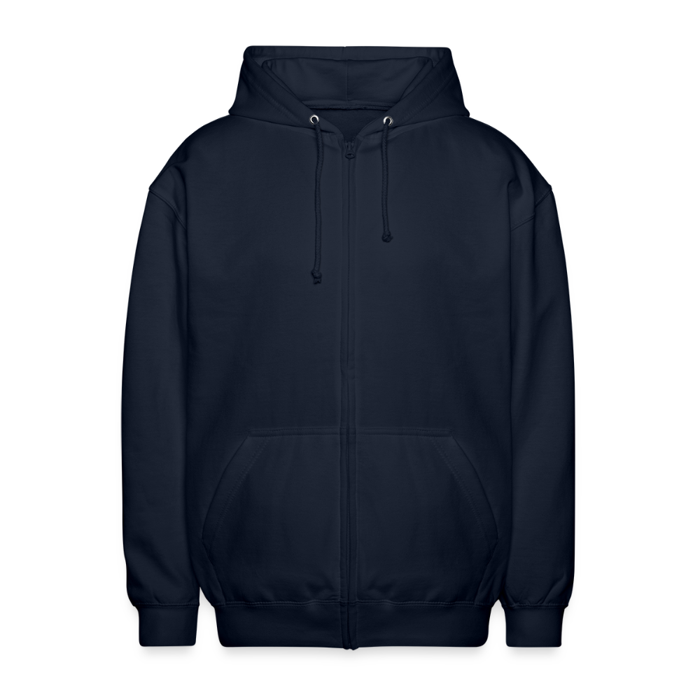 Uniseks zip hoodie - navy