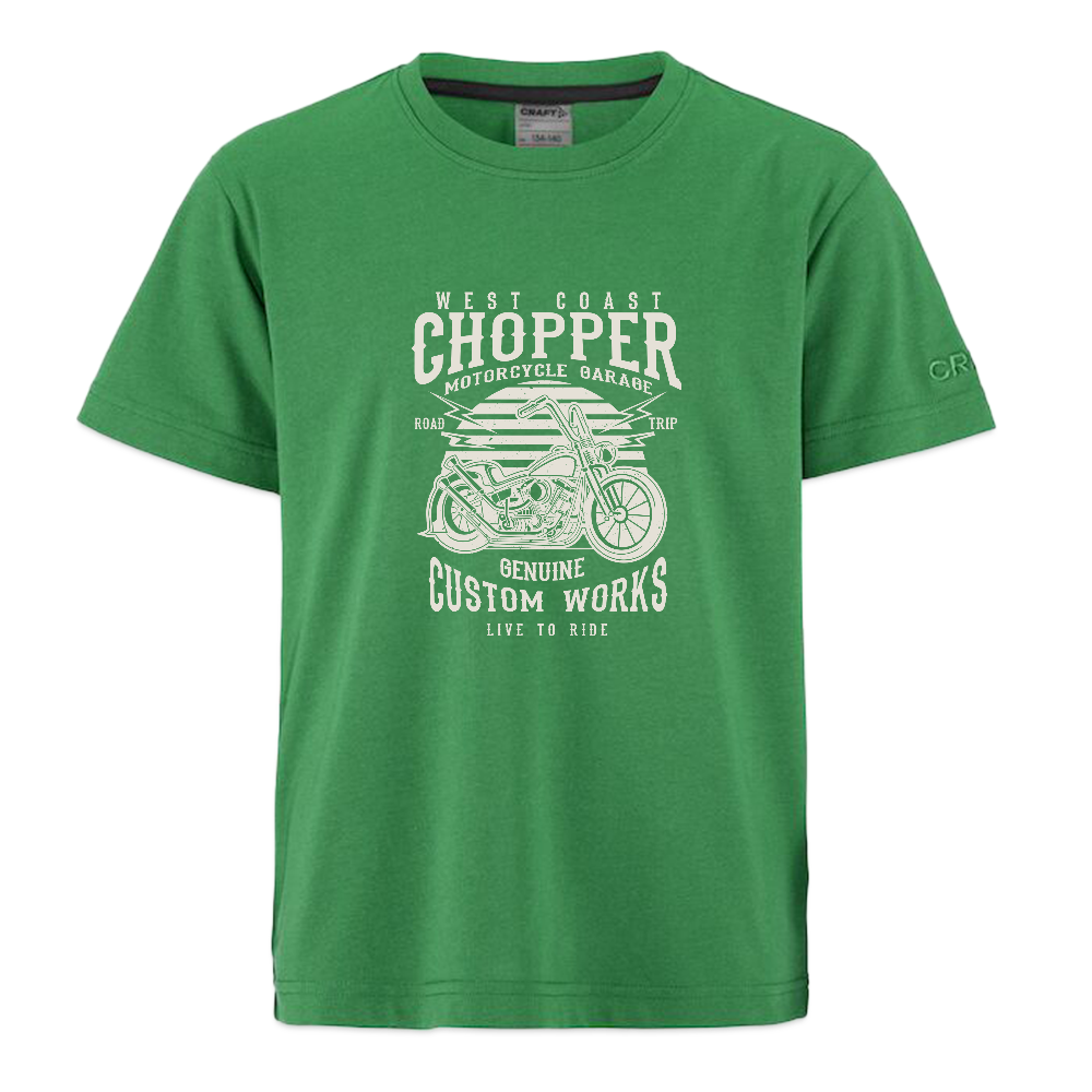 CRAFT Community 2.0 tieners T-shirt - smaragdgroen