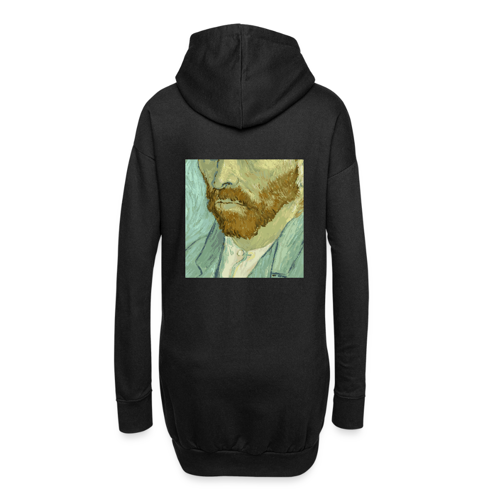 Hoodiejurk - zwart