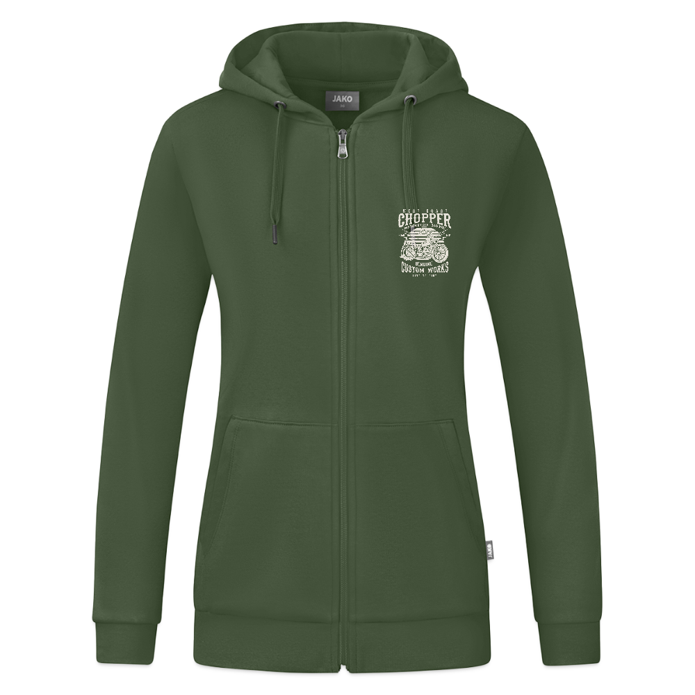 JAKO Vrouwen ziphoodie Organic - dennengroen