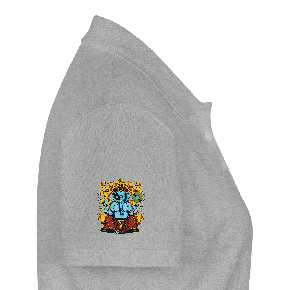 Vrouwen Premium Bio Poloshirt - grijs gemêleerd