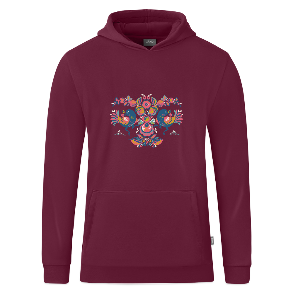 JAKO Kinderhoodie Organic - wijnrood