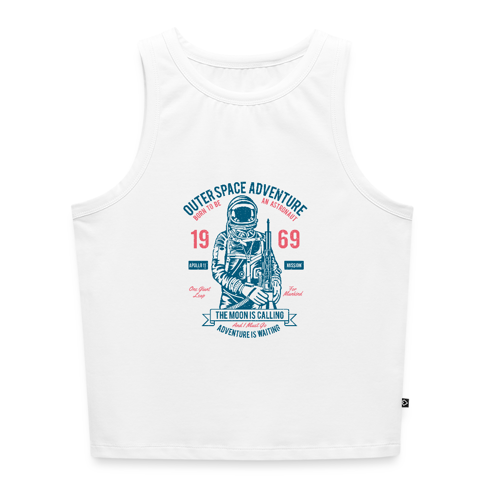 Vrouwen cropped tanktop - wit