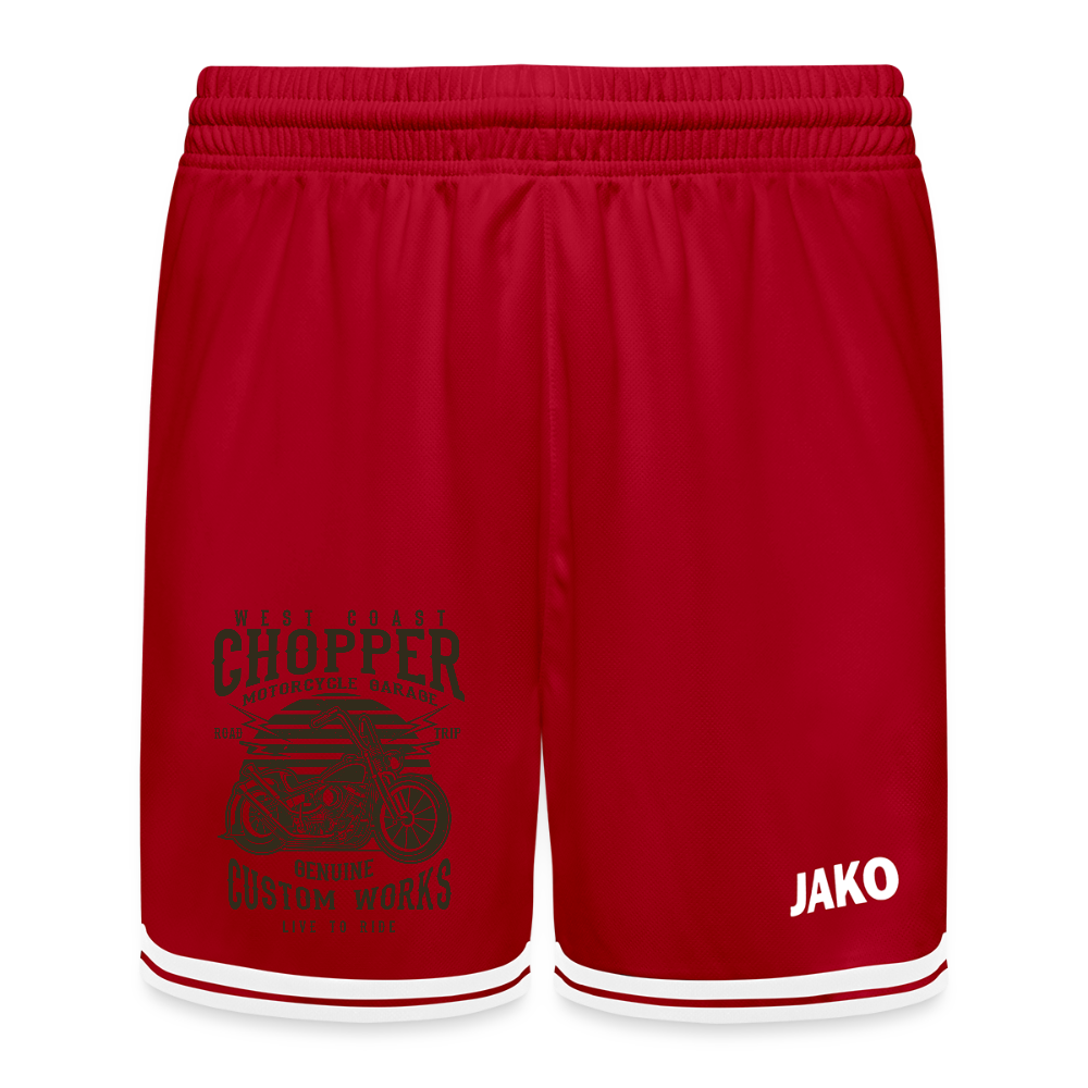 JAKO Kinderbasketbalshort Center 2.0 - rood/wit