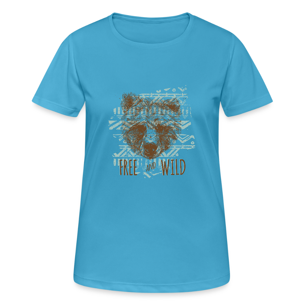Vrouwen T-shirt ademend actief - saffierblauw