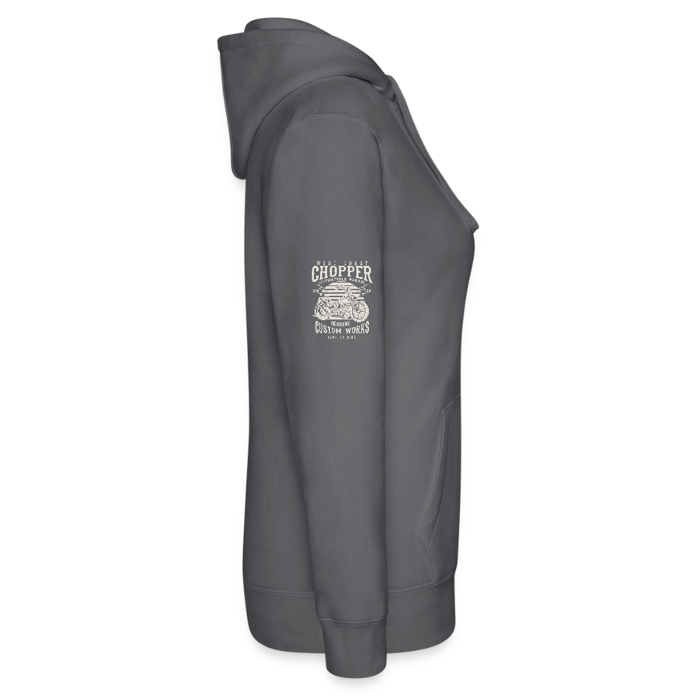 Vrouwenhoodie van Russell - grijs