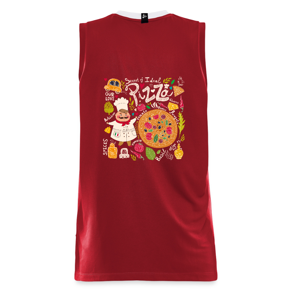 CRAFT Progress mannen basketbalshirt - donkerrood