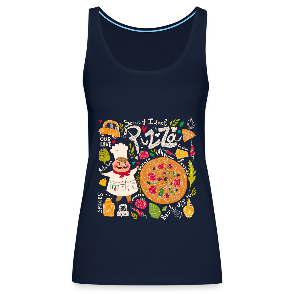 Vrouwen Premium tank top - navy