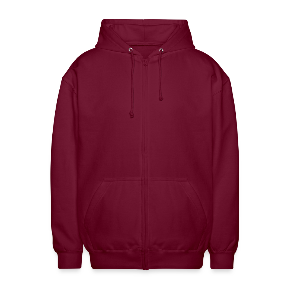 Uniseks zip hoodie - bordeaux