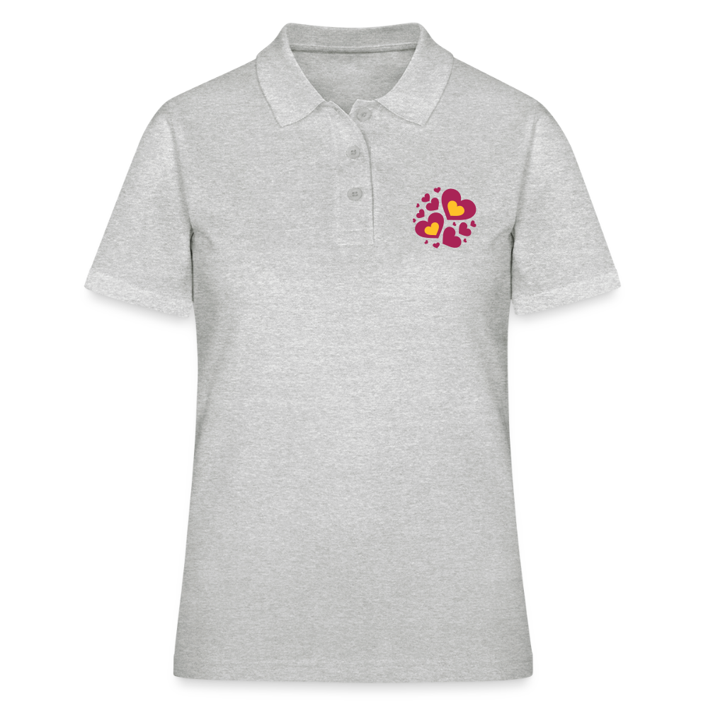 Women's Polo Shirt - grijs gemêleerd
